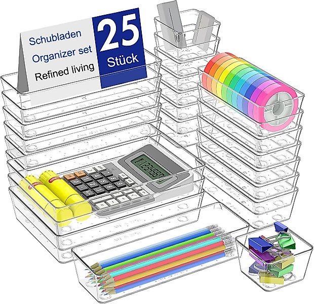 Refined Living Organizer Schubladen-Organizer-Set, Schubladen Ordnungssyste günstig online kaufen