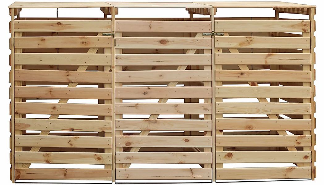 promadino Mülltonnenbox "Vario V", für 3 Tonnen, robust aus zertifiziertem günstig online kaufen