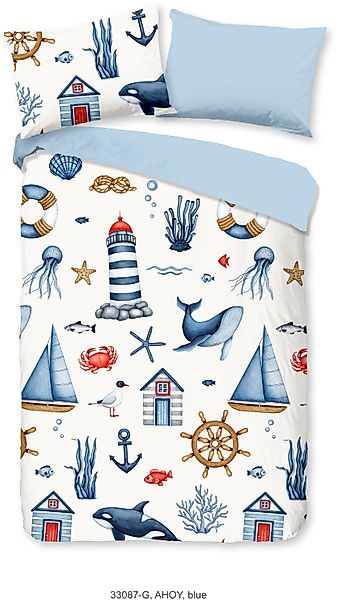 good morning Babybettwäsche »Ahoy«, 100% Baumwolle, Reißverschluss, Wendeop günstig online kaufen