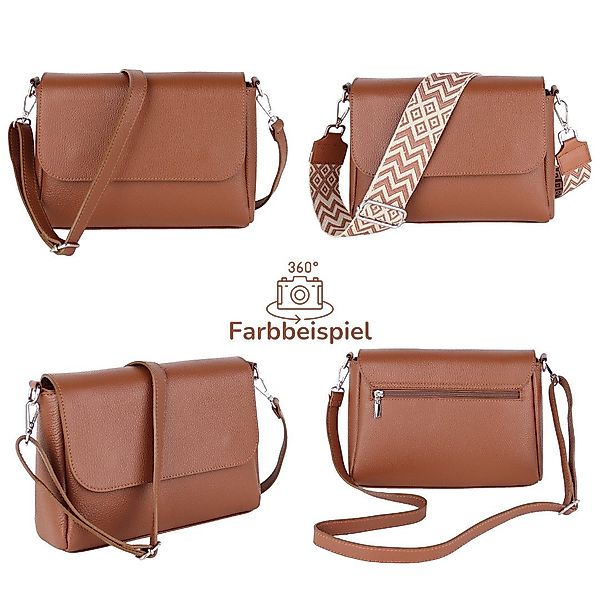 MIRROSI Umhängetasche Damen Crossbody Bag, Echtleder Made In Italy (Schulte günstig online kaufen