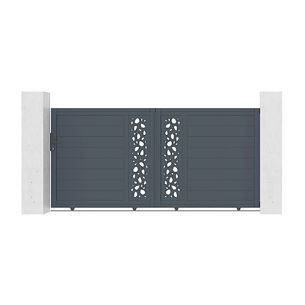Casanoov Schiebetor 3M Sunny H 140Cm & Gartentür 1M Sunny H 140Cm Aluminium günstig online kaufen