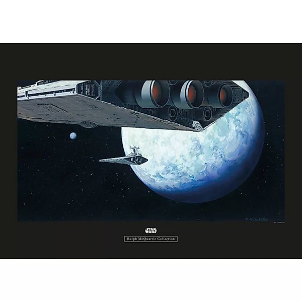 KOMAR Wandbild - Star Wars Classic RMQ Hoth Orbit - Größe: 70 x 50 cm mehrf günstig online kaufen