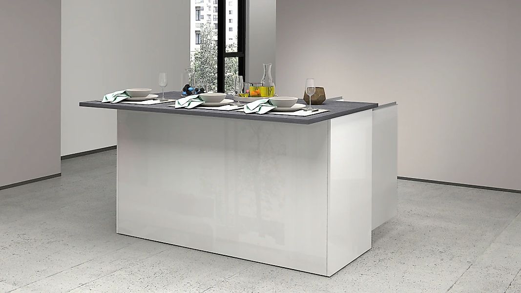 KOCHSTATION Kücheninsel »KS-Sole, Kücheninsel«, Breite 155 cm, 3 Türen günstig online kaufen