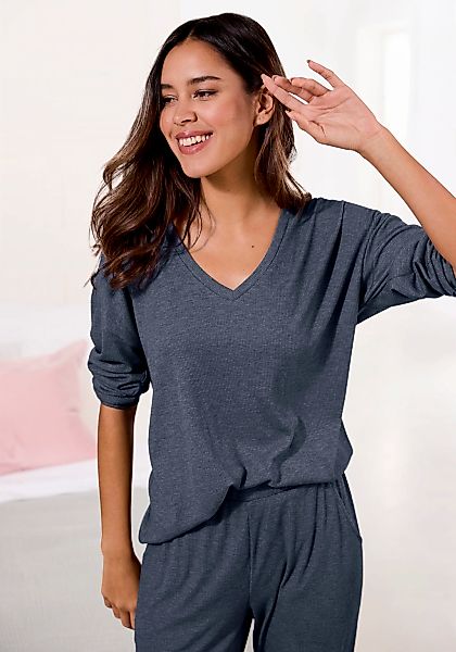 Vivance Dreams Langarmshirt 1-teilig, in weicher Rippqualität günstig online kaufen
