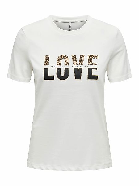 ONLY Kurzarmshirt "ONLTANYA LIFE REG S/S LEO PRINT TOP JRS" günstig online kaufen
