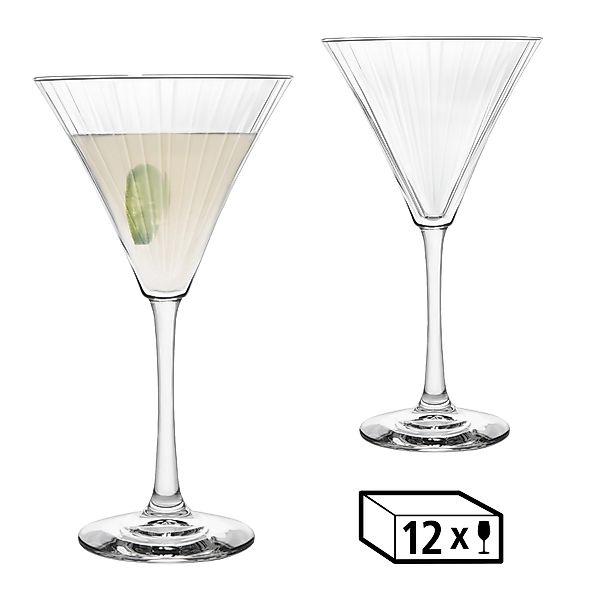 LIBBEY Martiniglas »Libbey Trinkglas, 12er Set -LINEAR-«, (Set, 12 tlg.), 2 günstig online kaufen