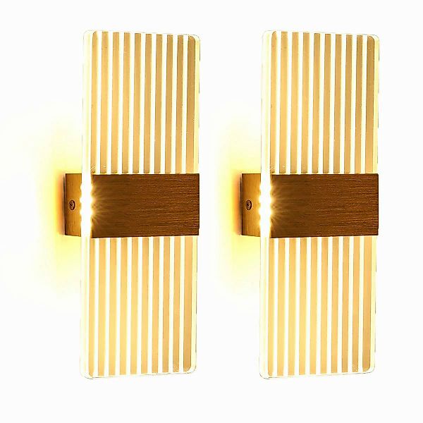oyajia LED Wandleuchte 2 Stück Wandleuchte günstig online kaufen
