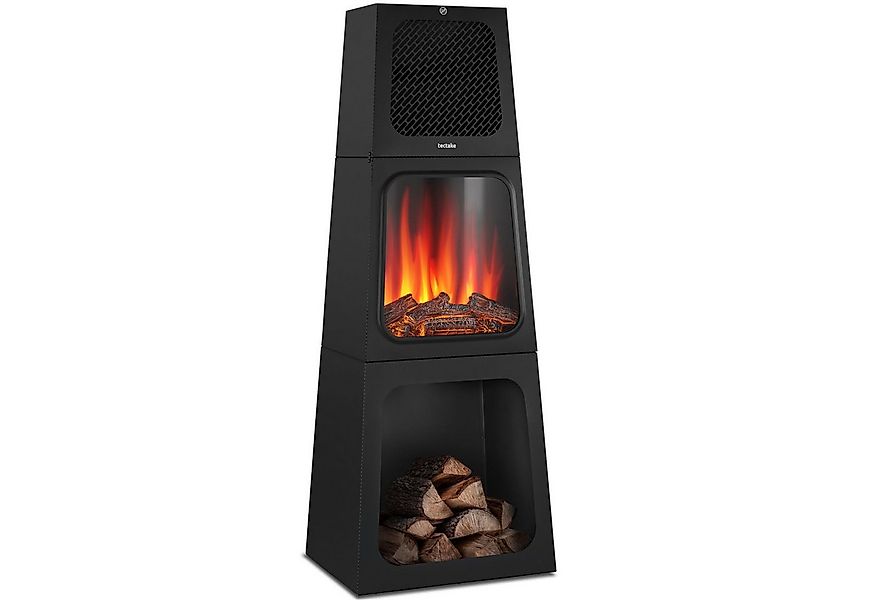 tectake Elektrokamin Soleil, 2 Leistungsstufen mit 900 W und 1800 W günstig online kaufen