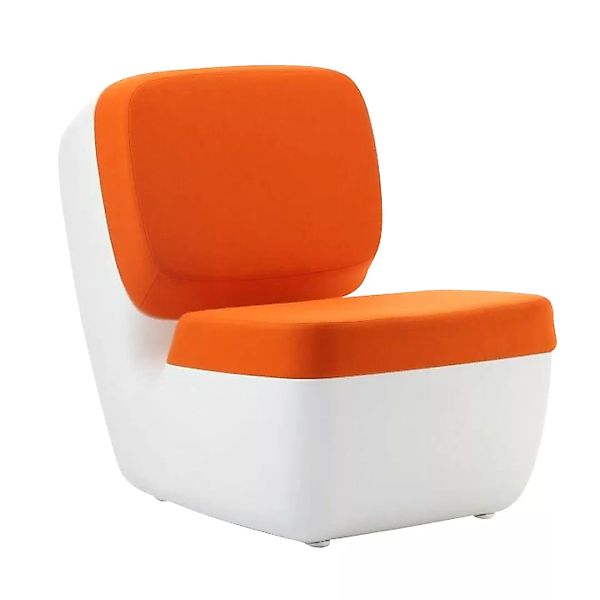 Magis - Nimrod Sessel - weiss/orange/Polyethylen/BxHxT 62x81x86cm günstig online kaufen
