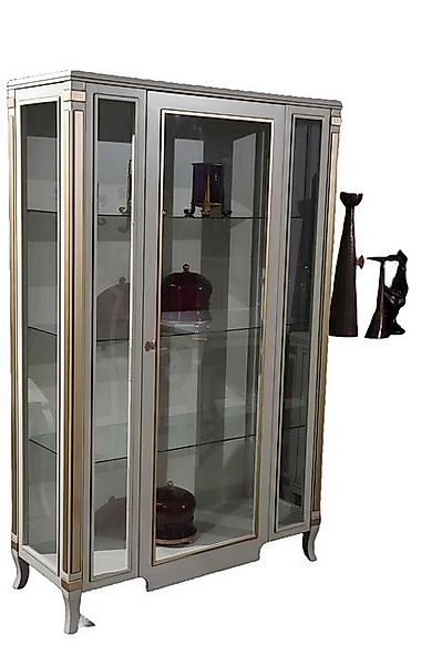 JVmoebel Vitrine Schränke Holz Vitrinen Glas Schrank Echtholz Wohnzimmer Mö günstig online kaufen