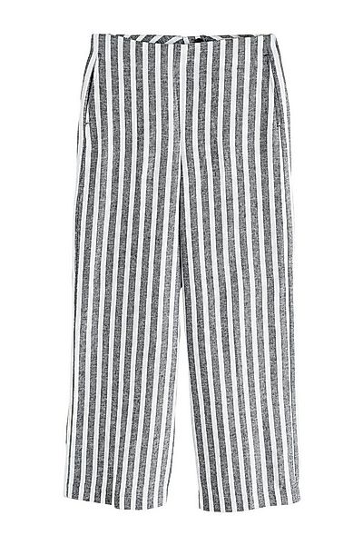 Next Palazzohose Hose mit weitem Bein und Streifen, Leinengemisch (1-tlg) günstig online kaufen