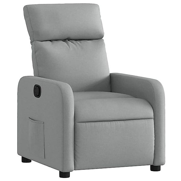 vidaXL Sessel Relaxsessel Hellgrau Stoff (1-St) günstig online kaufen