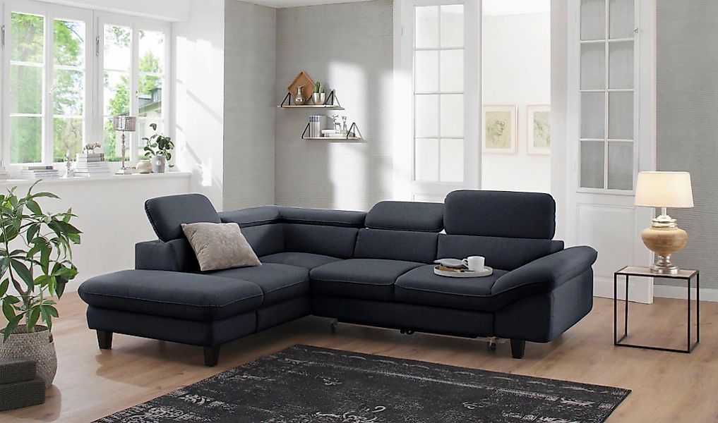 Home affaire Ecksofa "Pilot L-Form", mit Kopfteilverstellung, wahlweise mit günstig online kaufen