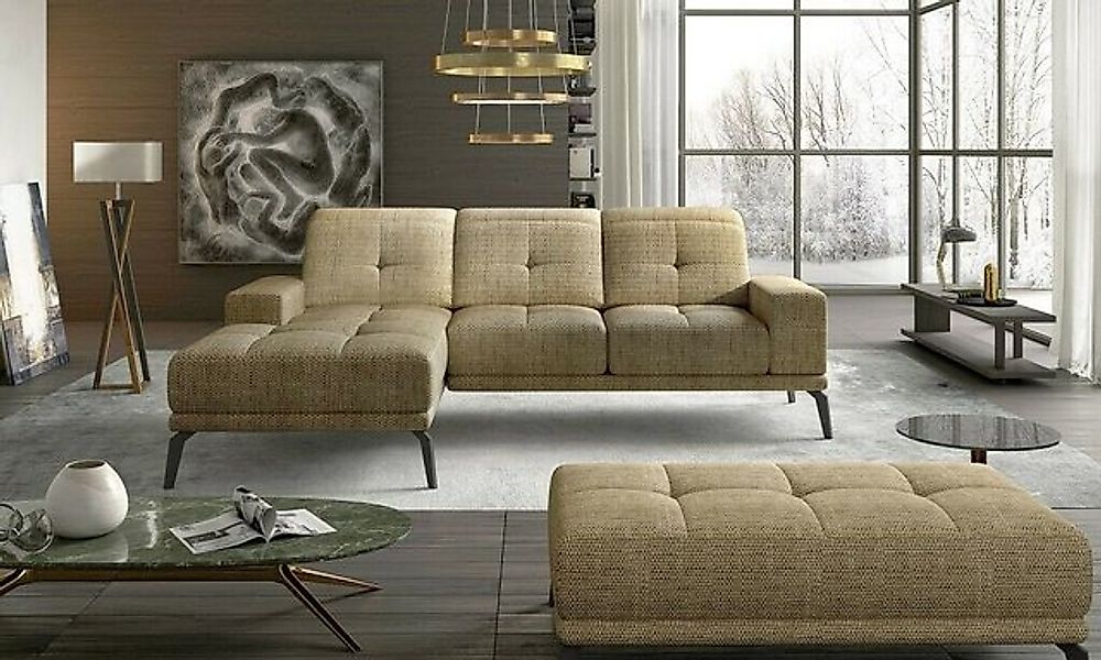 JVmoebel Ecksofa Sofa Couch Textil Polster Garnitur Wohnlandschaft L-Form B günstig online kaufen