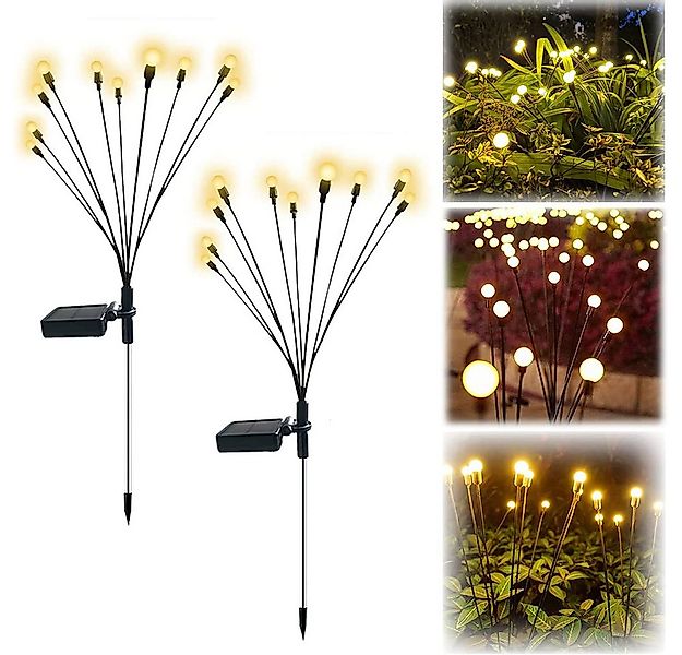MUPOO LED-Lichterkette Solar-Gartenleuchten Kugeln 6/8/10 Glühbirnen,LED-Li günstig online kaufen