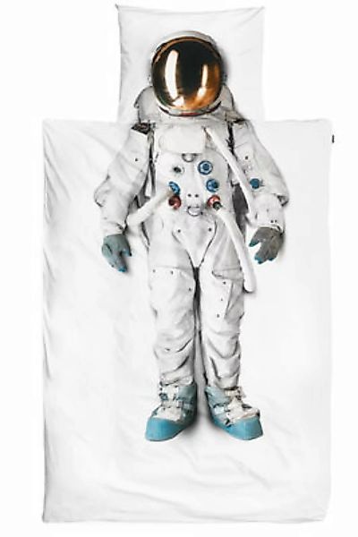 Astronaut Bettwäsche-Set / 2-teilig - 140 x 200 cm - Snurk - Weiß günstig online kaufen