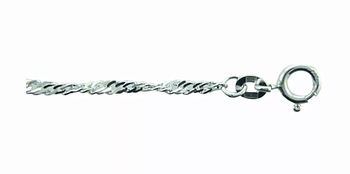 Adelia´s Silberkette "925 Silber Singapur Halskette 50 cm Ø 2,4 mm", Silber günstig online kaufen