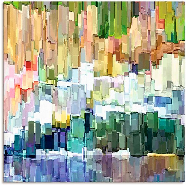 Artland Leinwandbild "Glacierbucht III", Muster, (1 St.), auf Keilrahmen ge günstig online kaufen