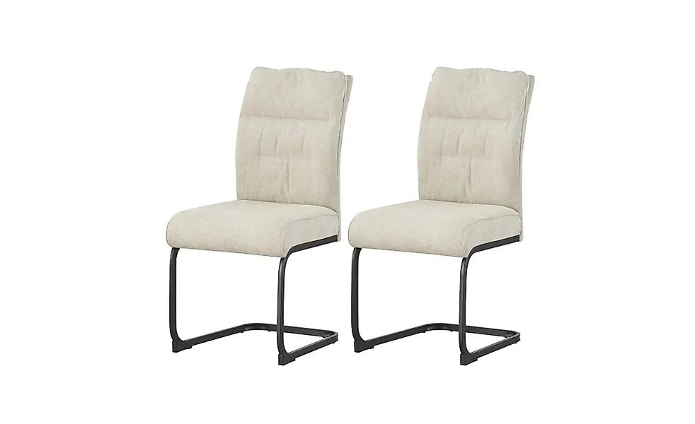 Schwingstuhl 2er-Set   ¦ creme ¦ Maße (cm): B: 47 H: 94 Stühle > Schwingstü günstig online kaufen