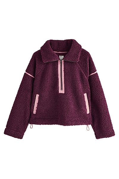 Next Fleecejacke Borg-Fleece mit halben Reißverschluss günstig online kaufen