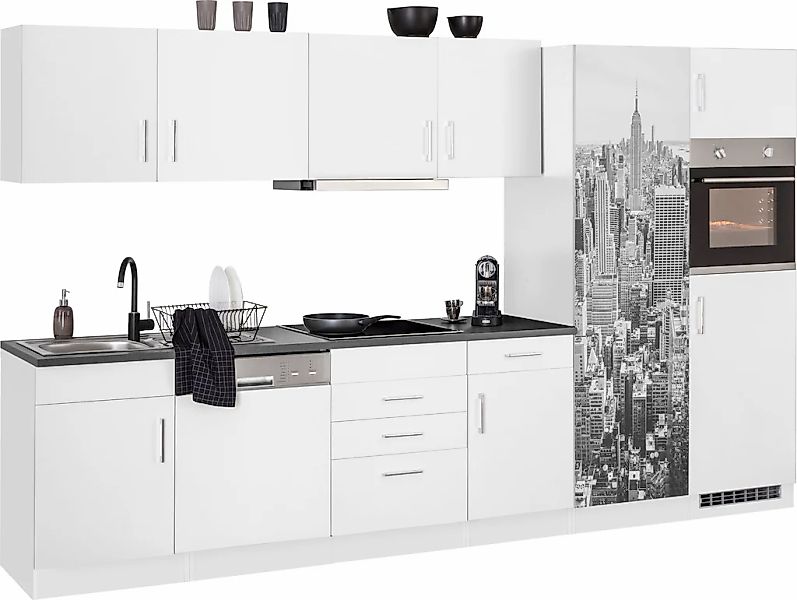 KOCHSTATION Küchenzeile "KS-Paris – Küchen mit einzigartigen Fotomotiven au günstig online kaufen