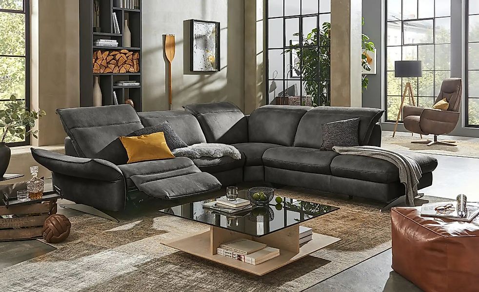 Mein Sofa bold Ecksofa  Michelle ¦ grau ¦ Maße (cm): B: 292 H: 81 T: 258 Po günstig online kaufen