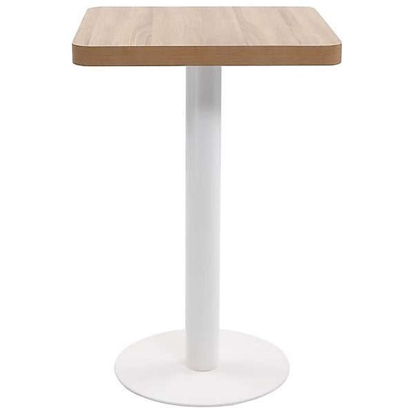 vidaXL Esstisch, Bistrotisch Hellbraun 50x50 cm günstig online kaufen