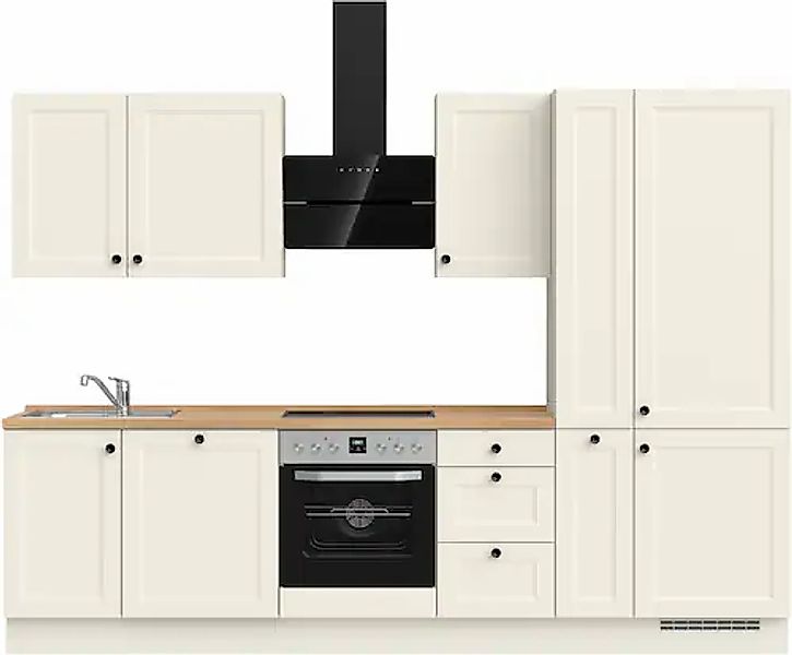 nobilia® Küchenzeile »"Cascada II"«, vormontiert, Breite 300 cm, Ausrichtun günstig online kaufen