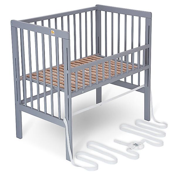 FabiMax Beistellbett Boxspring Fix grau, mit günstig online kaufen