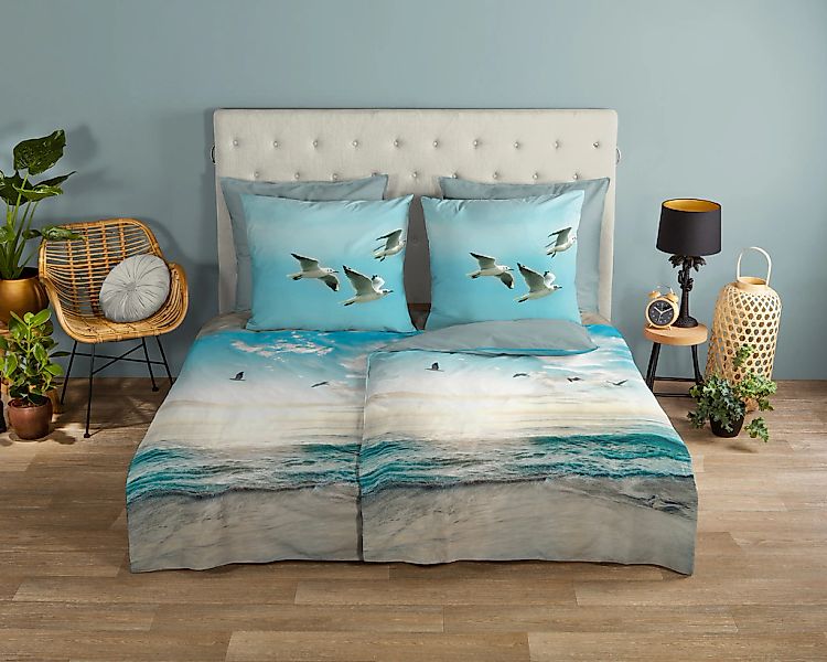 good morning Wendebettwäsche "Brisa" 2 Stk. tlg. 100% Baumwolle, Renforcé, günstig online kaufen