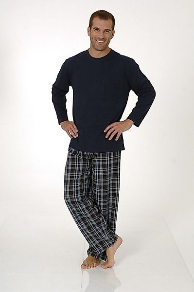 Normann Pyjama Herren Pyjama Mix& Match Schlafanzug, Hose gewebt, Oberteil günstig online kaufen