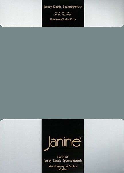 Janine Janine Spannbetttuch Elastic-Jersey 5002 mineralgrün (650) Größe:  6 günstig online kaufen