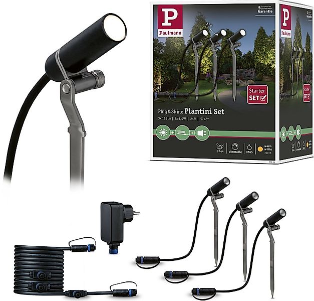 Paulmann LED Gartenstrahler Plug & Shine, Plug & Shine, LED fest integriert günstig online kaufen