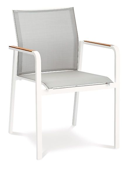 Stapelsessel Paros weiss/grau günstig online kaufen
