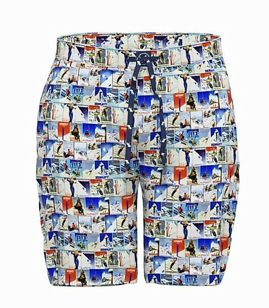 A Fish named Fred Pyjamashorts Herren Pyjamashorts mit Ski Symbolen (1-tlg) günstig online kaufen