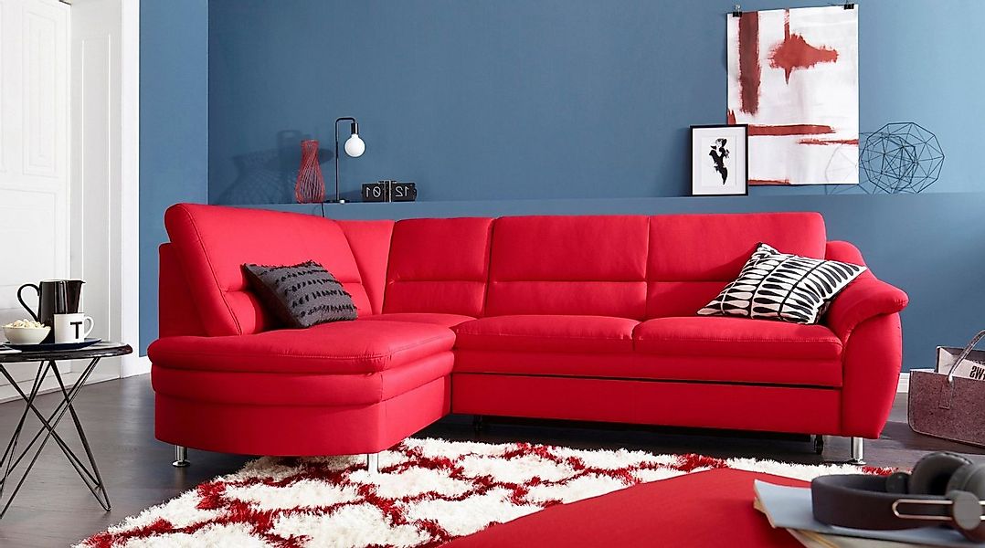 sit&more Ecksofa Cardoso L-Form, mit Federkern, wahlweise mit Bettfunktion günstig online kaufen