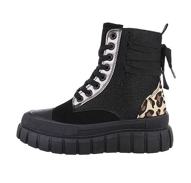 Ital-Design Damen Schnürschuhe Freizeit Schnürstiefelette günstig online kaufen