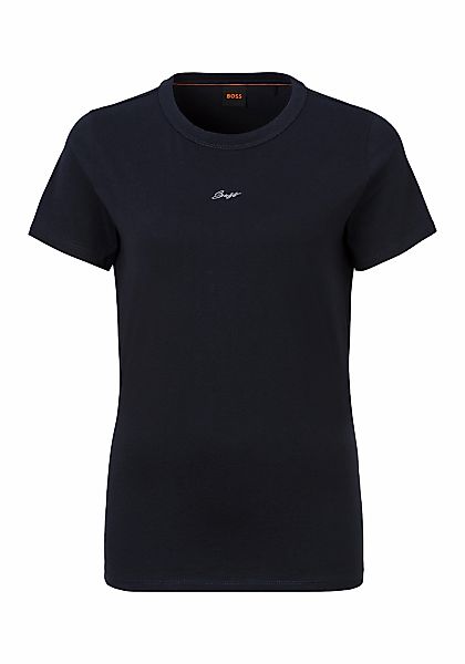BOSS ORANGE T-Shirt "Elogo Premium Damenmode", mit Label-Stitching günstig online kaufen