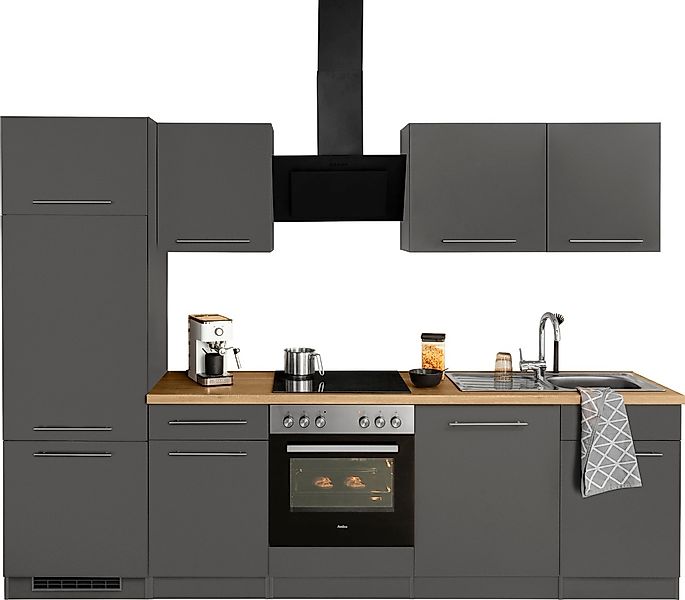 wiho Küchen Küchenzeile »Unna«, mit E-Geräten, Breite 280 cm günstig online kaufen
