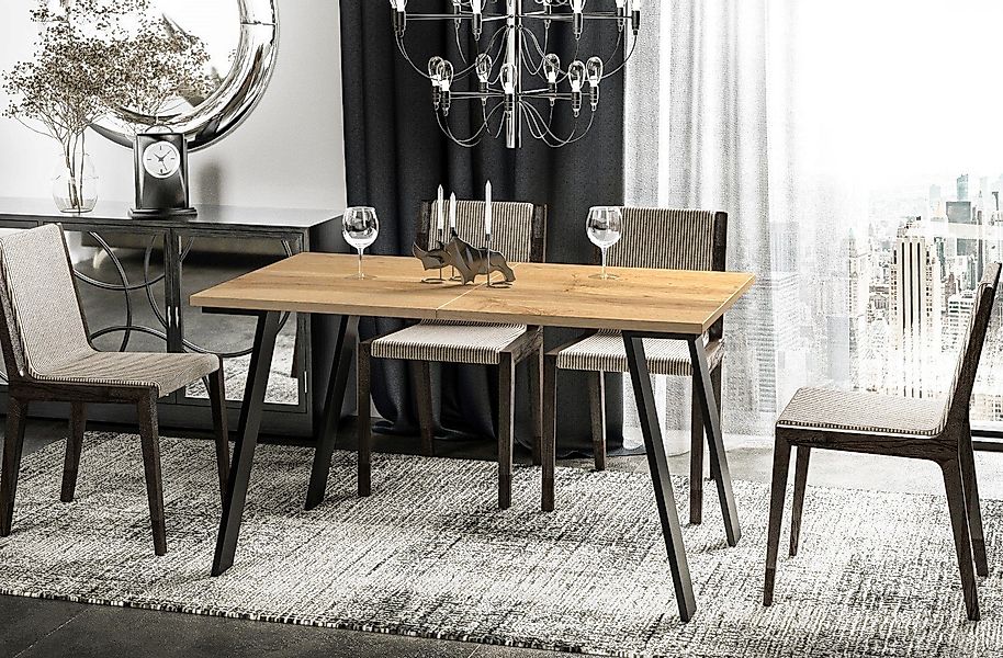 Endo-Moebel Esstisch Liwia 130-210 cm ausziehbar günstig online kaufen