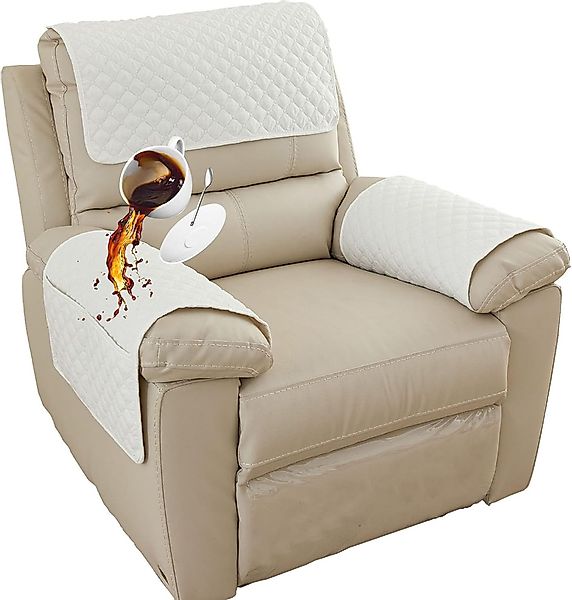Coonoor Sesselschoner Armlehnenbezüge 3/4/5-er Set, Rutschfester Sofa Armle günstig online kaufen