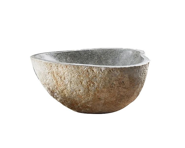 Tikamoon Waschbecken Aufsatzwaschbecken aus Lavastein Steinwaschbecken wasc günstig online kaufen