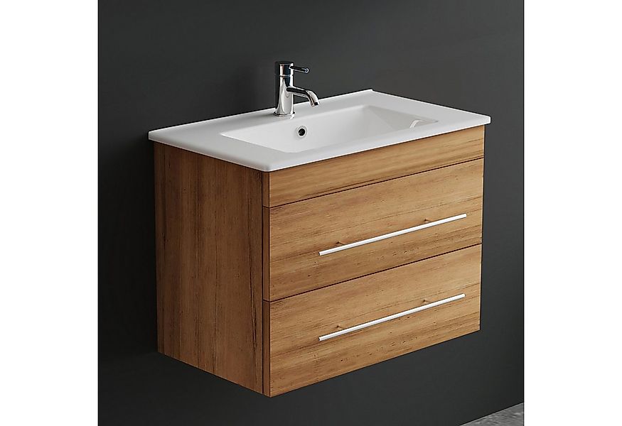 Alpenberger Badmöbel-Set Waschbecken mit Unterschrank - Waschbeckenuntersch günstig online kaufen