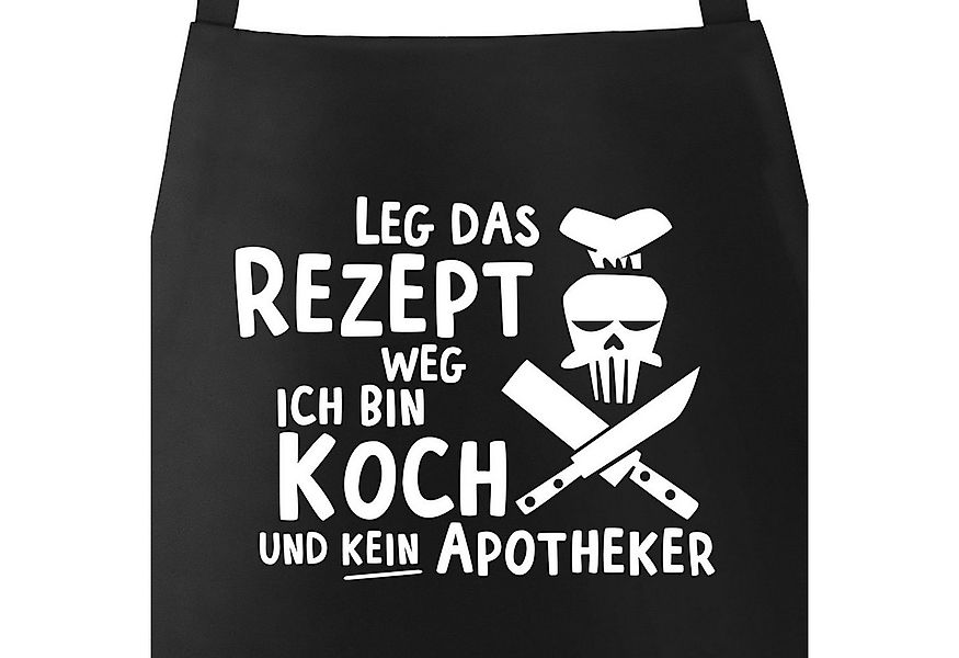 MoonWorks Grillschürze Grill-Schürze für Männer mit Spruch Leg das Rezept w günstig online kaufen