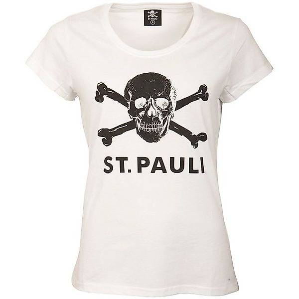 FC St. Pauli T-Shirt Totenkopf taillierter Schnitt günstig online kaufen