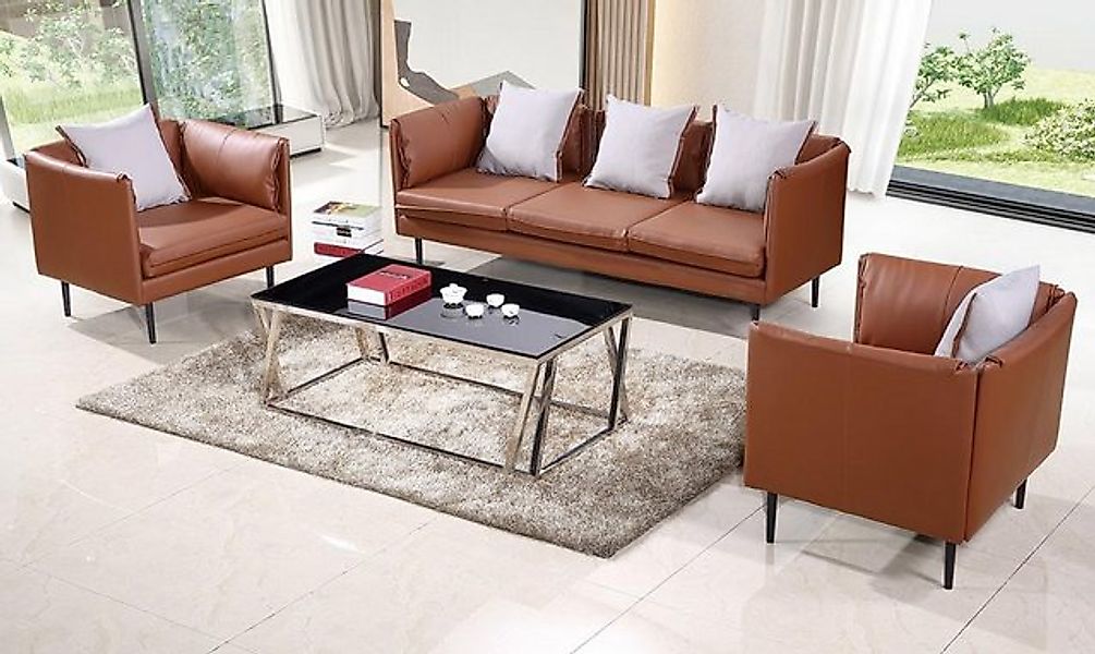 Xlmoebel Sofa Sofa Set Couch Polstermöbel Sitzmöbel Sofas Couches 3+1+1 Bür günstig online kaufen