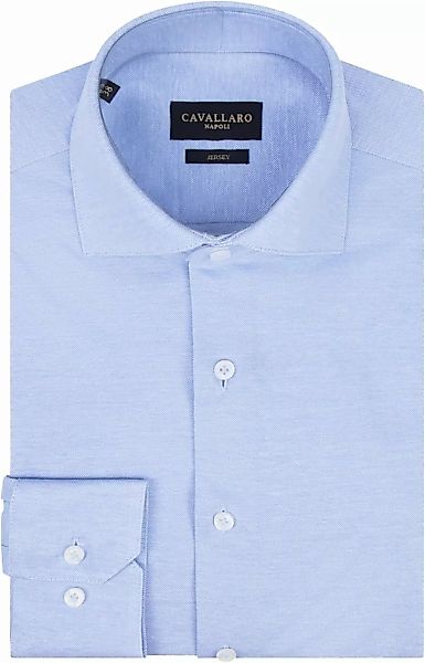 Cavallaro Piqué Hemd Hellblau - Größe 42 günstig online kaufen