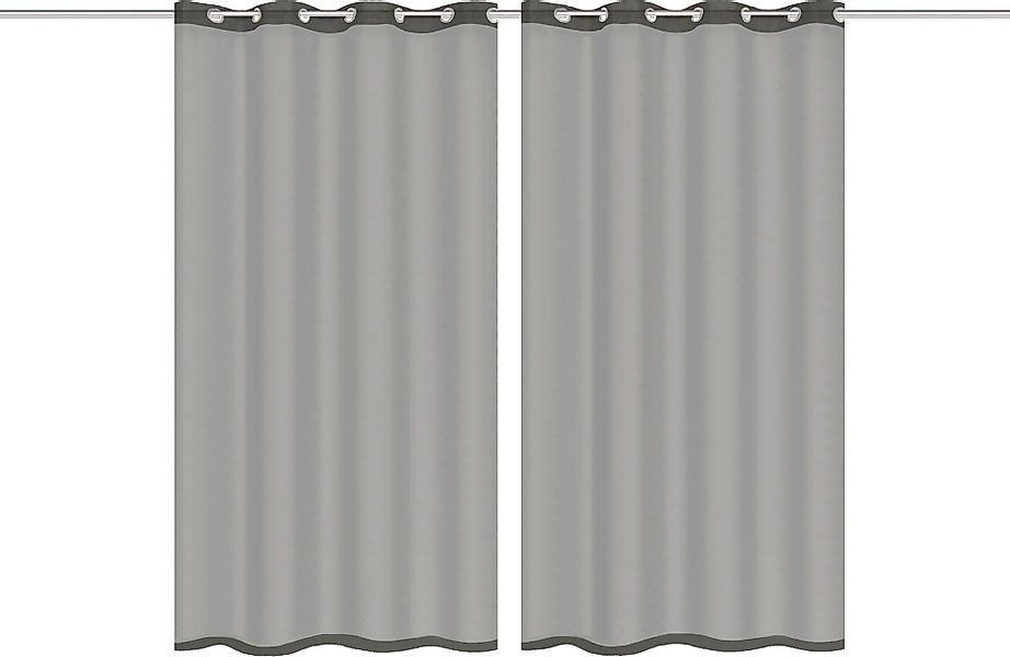 HOME WOHNIDEEN Gardine "DOLLY" Ösen 2 Stk. tlg. transparent günstig online kaufen