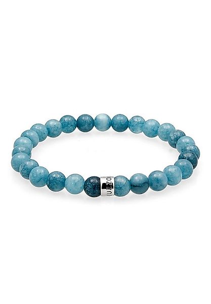Kuzzoi Bead-Armband-Set Perlen Achat Aquamarin 925 Sterling Silber günstig online kaufen