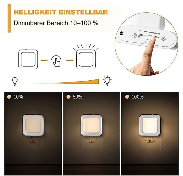MUPOO LED Steckdosenleuchte LED Nachtlicht,LED-Schrankleuchte,LED Nachtlamp günstig online kaufen